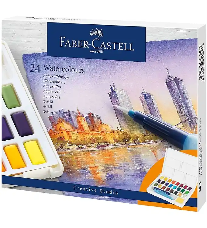 Aanbieding Faber-Castell Aquarel - 24 st.