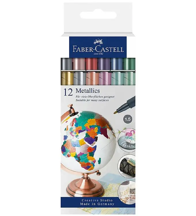Koopje Faber-Castell Marker - Metallic - 12 st.