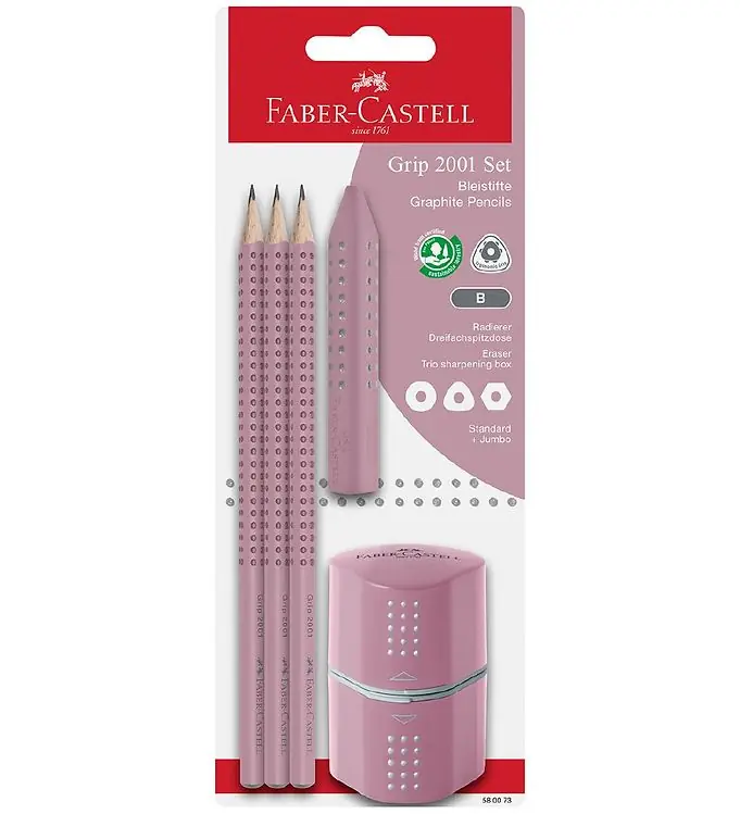 Gratis Retour Faber-Castell Potloodset - 5 Onderdelen - Roze