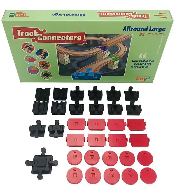 Op = Op Toy2 Track Connectors - 33 st. - Allround Large