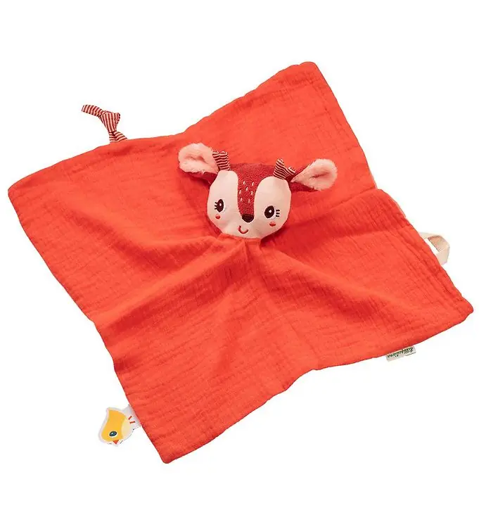 Lilliputiens Knuffeldoekjes - 32x32 cm - Stella - Rust-Rood Seizoensaanbieding