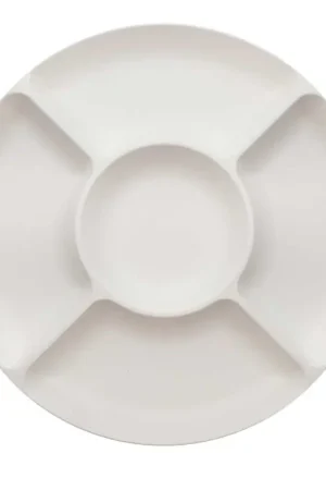 Korting SnikSnack Snackbakje - 5 Vakken - 25 cm - Wit