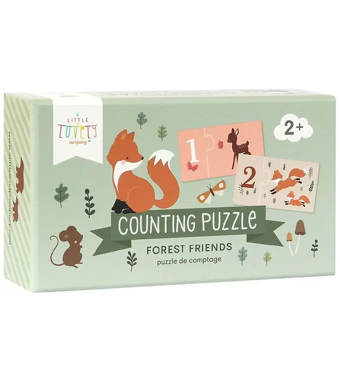 Weekendaanbieding A Little Lovely Company Puzzelspel m. Nummers 1-10 - Bos Friends