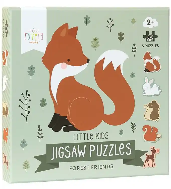 A Little Lovely Company Puzzel - 5-in-1 - Bos Friends Speciale Aanbieding