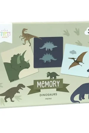 A Little Lovely Company Memory Spel - 30 Bakstenen - Dinosaurus Uitverkoop