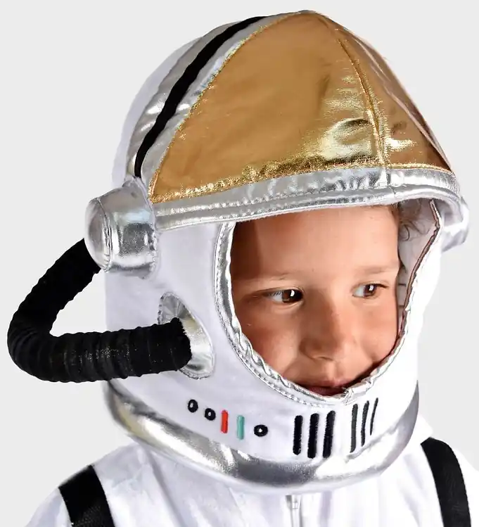 Den Goda Fen Kostuum - Astronautenhelm - Wit Laatste Versie