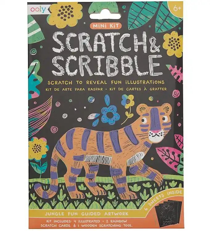 Lage Prijs Ooly Scratch & Scribble Mini Set - Jungle Fun