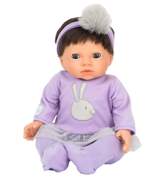 Seizoensaanbieding Tiny Treasures Pop m. Donker haar - Bunny Outfit