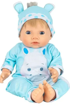 Nieuw Tiny Treasures Pop m. Blond haar - nijlpaardoutfit
