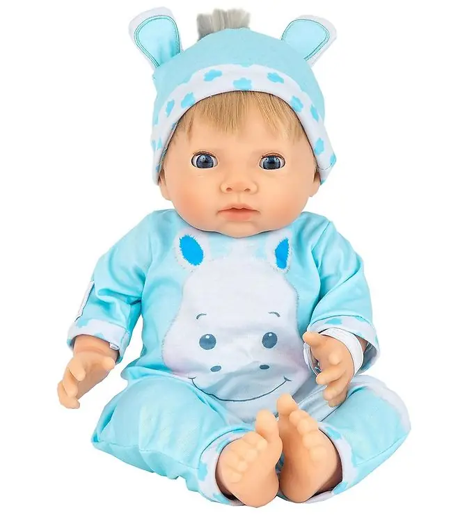 Nieuw Tiny Treasures Pop m. Blond haar - nijlpaardoutfit