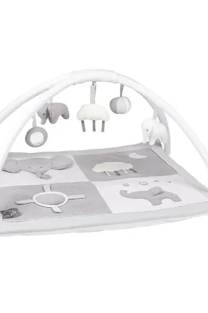 Nattou Speelkleed Tembo - 75x60 cm - Grijs/Wit Dagaanbieding