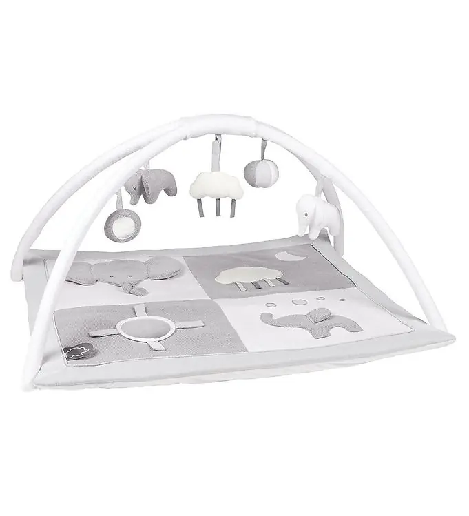 Nattou Speelkleed Tembo - 75x60 cm - Grijs/Wit Dagaanbieding