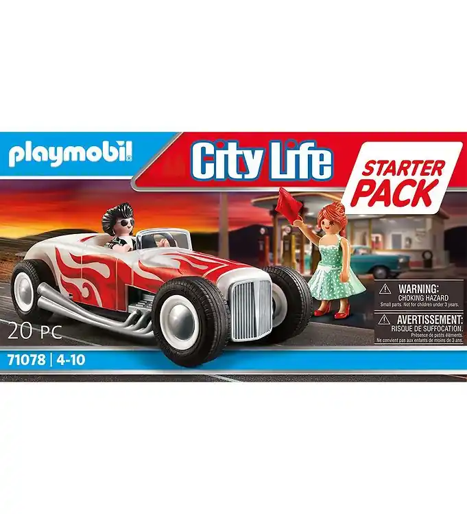 Playmobil City Life - Starter Pack Hot Rod - 71078 - 20 Onderdel Direct Beschikbaar