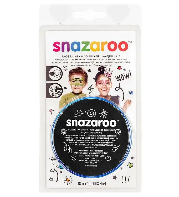 Snazaroo Schmink - 18 ml - Black Weekendaanbieding