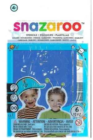 Express Levering Snazaroo Make-upkleur - Sjablonen voor Schmink - 6 st.