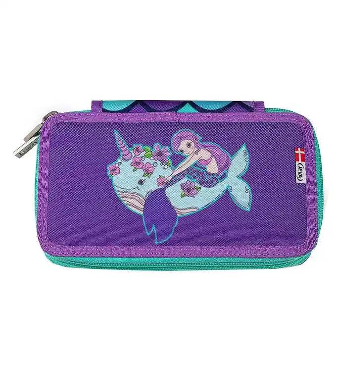 Jeva Etui m. Inhoud - Twozip - Rainbow Mermaid Nieuw