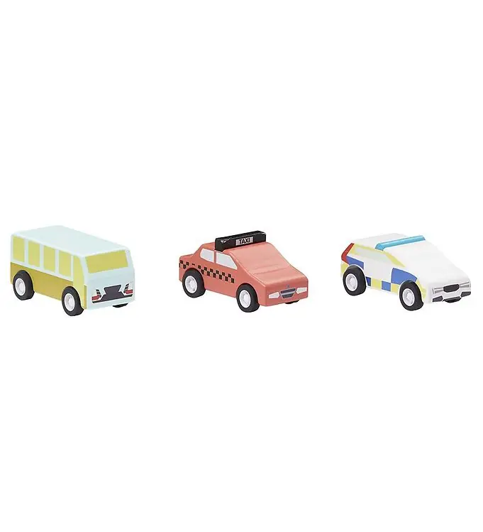 Kids Concept Auto's - 3-pack - Terugtrekken - Aiden Koopje