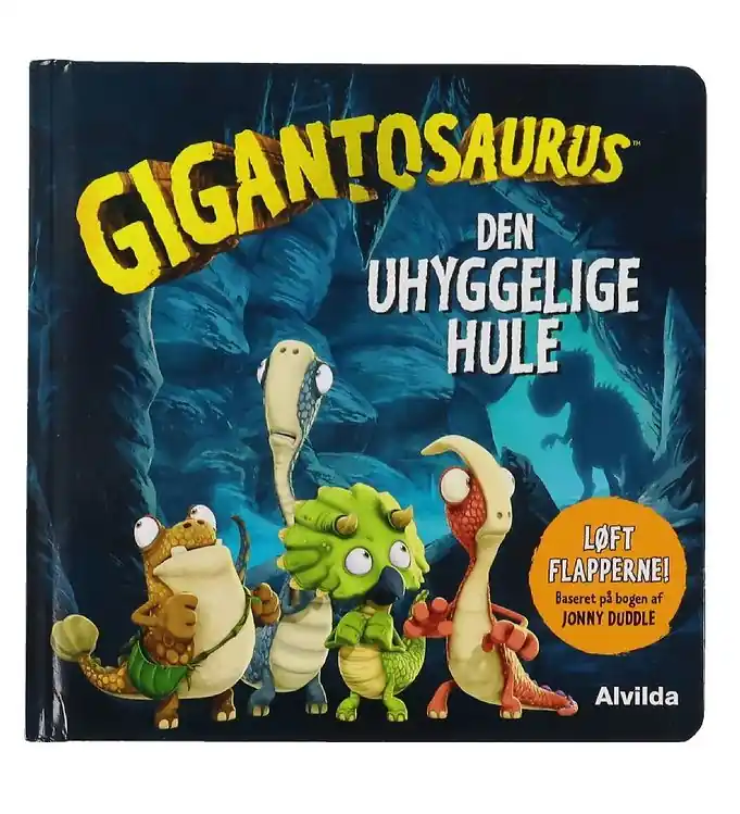 Merkproduct Alvilda Boek - Gigantosaurus - De griezelige grot - Deens