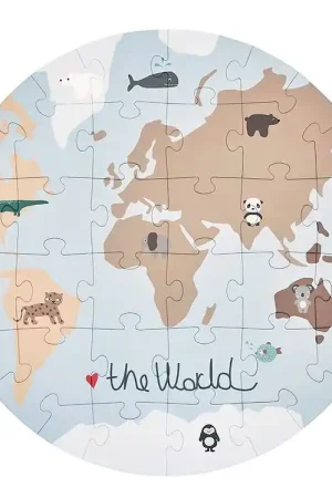 OYOY Puzzel - Wereld - 32 Bakstenen Flitsaanbieding