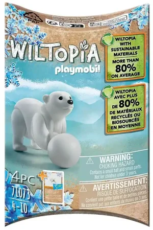 Aanbieding Playmobil Wiltopia - Jong Ijsbeer - 71073 - 4 Onderdelen