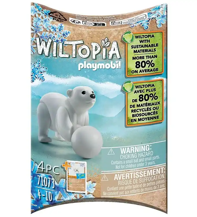 Aanbieding Playmobil Wiltopia - Jong Ijsbeer - 71073 - 4 Onderdelen