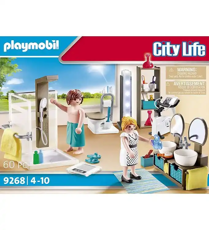 Exclusieve Aanbieding Playmobil City Life - Badeværelse - 9268 - 60 Onderdelen