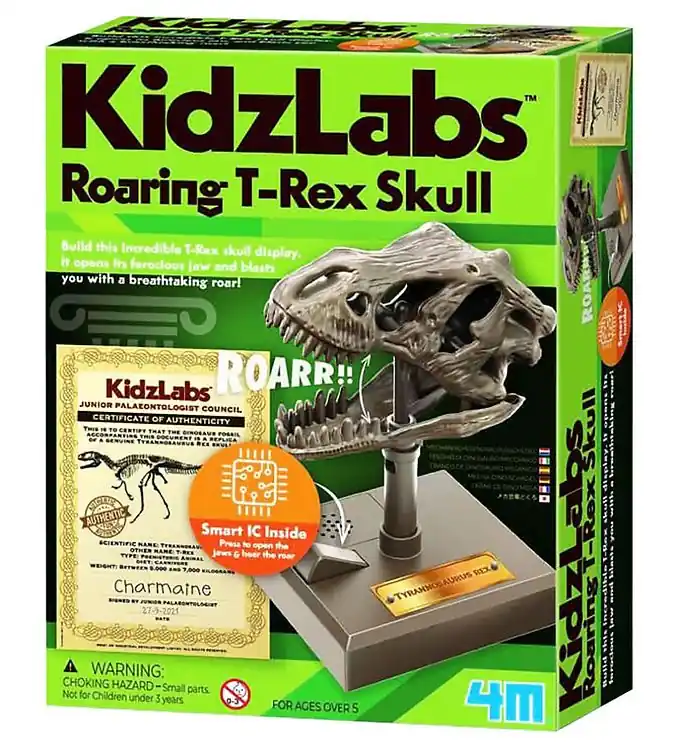4M Schedel - KidzLabs - Brullende T-Rex Schedel Koop Vandaag