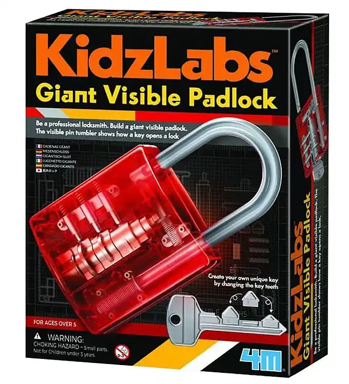 Beste Prijs 4M Hangslot - KidzLabs - Groot Onzichtbaar hangslot