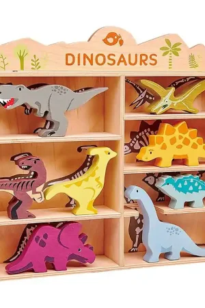 Gecertificeerd Tender Leaf Houten Speelgoed - 8 Dinosaurussen
