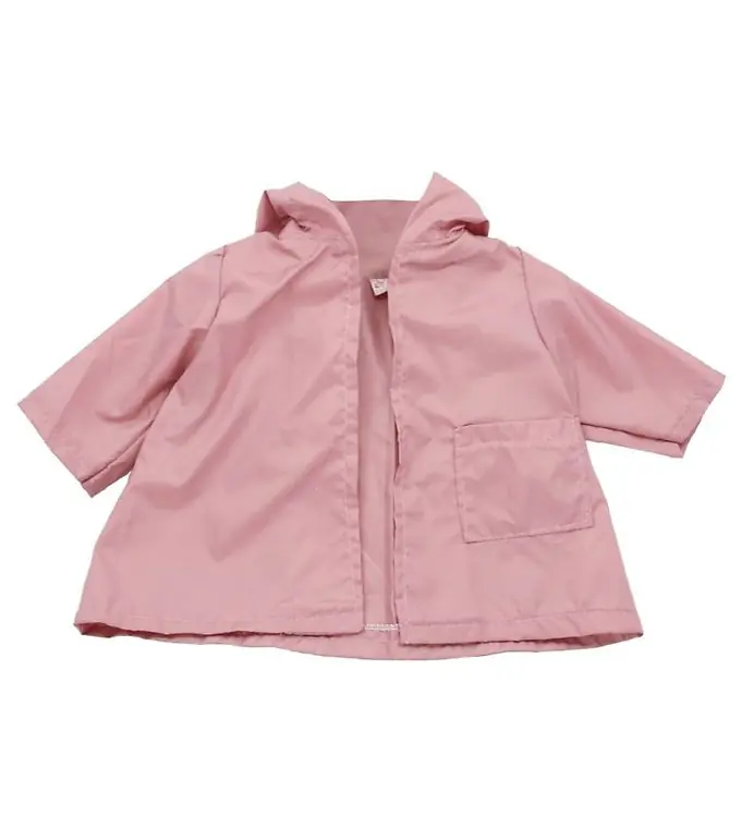 Asi Poppenkleding - 43-46 cm - Regenjas - Rose Koopje