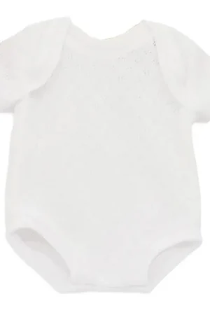 Asi Poppenkleding - 43-46 cm - Romper - Wit Superprijs