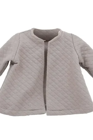 Lage Prijs Asi Poppenkleding - 43-46 cm - Gewatteerd Jas - Warm Grey