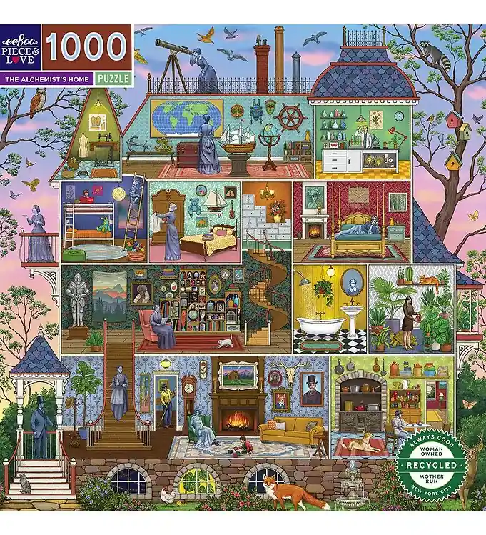 Eeboo Puzzel - 1000 Bakstenen - 58.5x58.5 cm - De Alchemisten Lage Prijs
