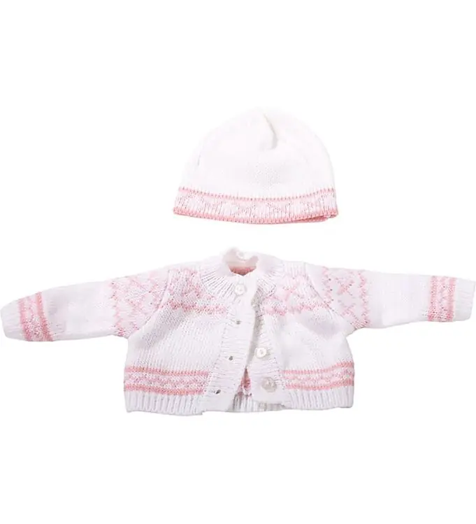 Hete Deal Götz Poppenkleding - Gebreide Blouse Met Muts - Roze Noorwegen -