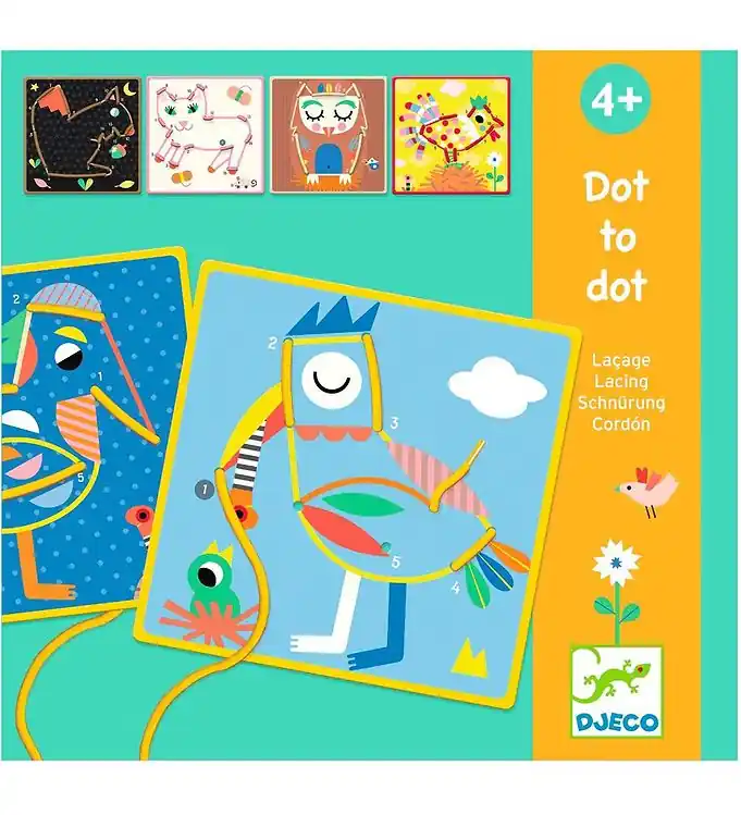Djeco Spel - Creatieve Speelset - Leer Nummers en maak verbindin Op = Op