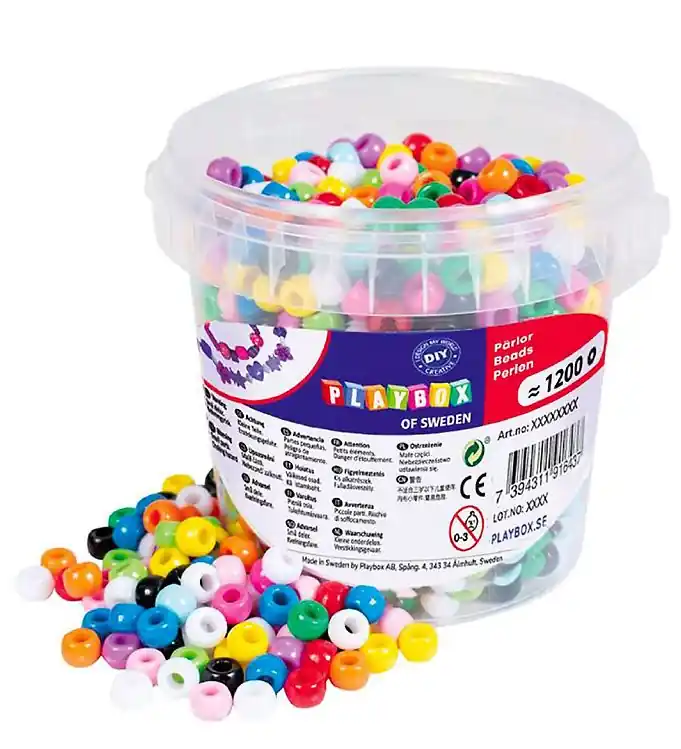 Playbox Kralen - Kongoparels I Emmer - 1200 stk Flitsaanbieding
