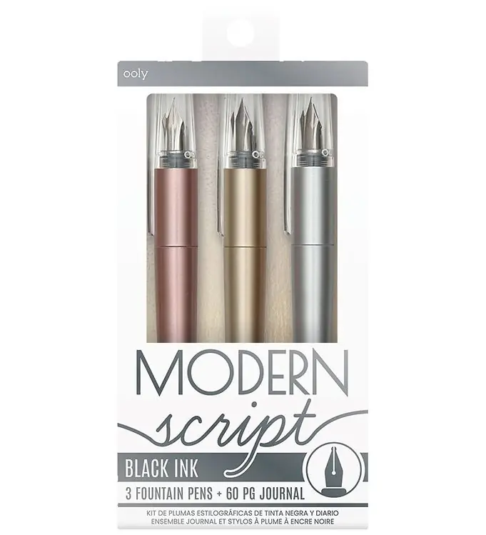Bestseller Ooly Vulpen m. Notitieboekje - 3 stk - Dubbele punt Metallic Mar