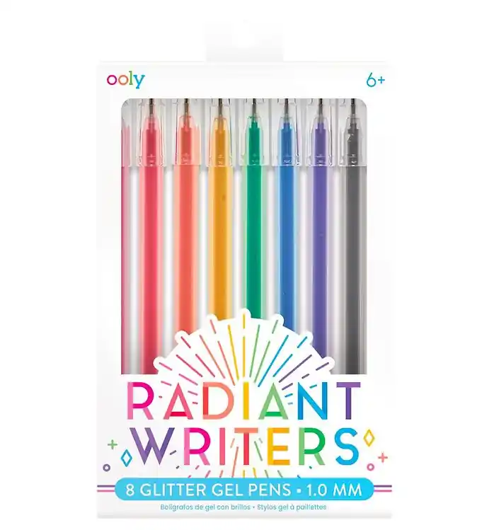 Shop Nu Ooly Balpennen m. Glitter - 8 stk - Radiant Glitter Gelpennen