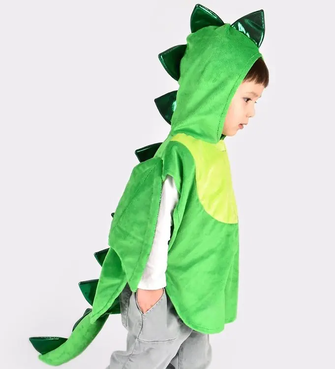 Aanbieding Den Goda Fen Kostuum - Draak Mantel - Groen