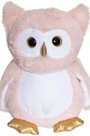 Teddykompaniet Knuffel - Lichtgevend Uil - 23 cm - Roze Hete Deal