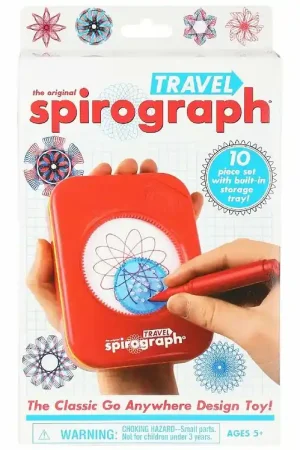 Aanbieding Spirograph Tekenset - 10 Onderdelen - Reisset