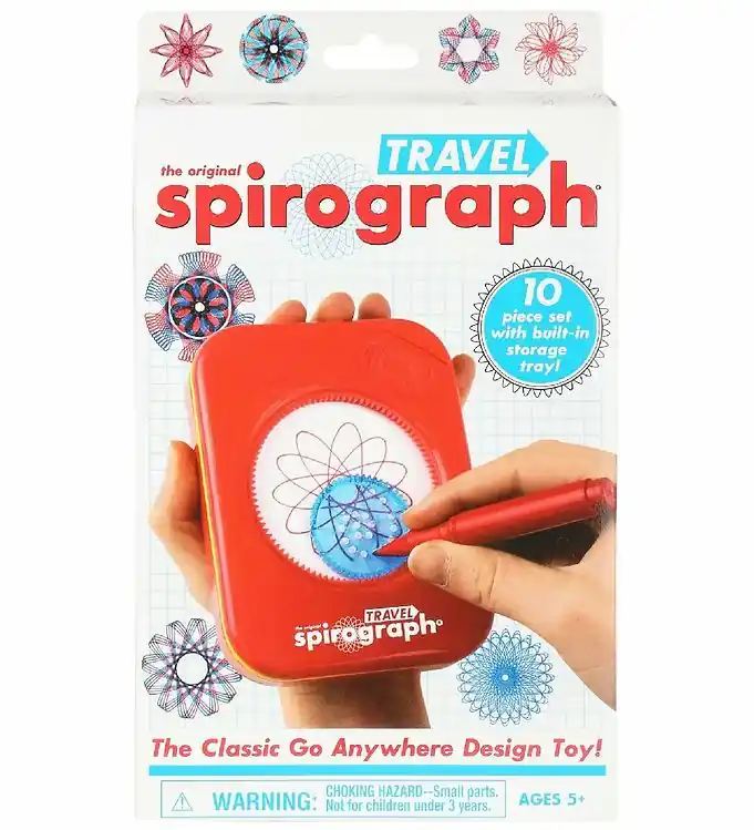 Aanbieding Spirograph Tekenset - 10 Onderdelen - Reisset