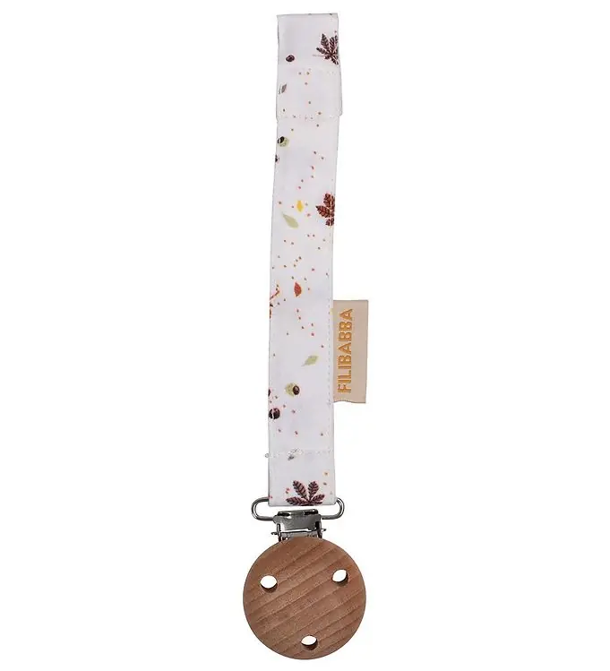 Direct Verzonden Filibabba Speenketting - Klittenband - Kastanjes