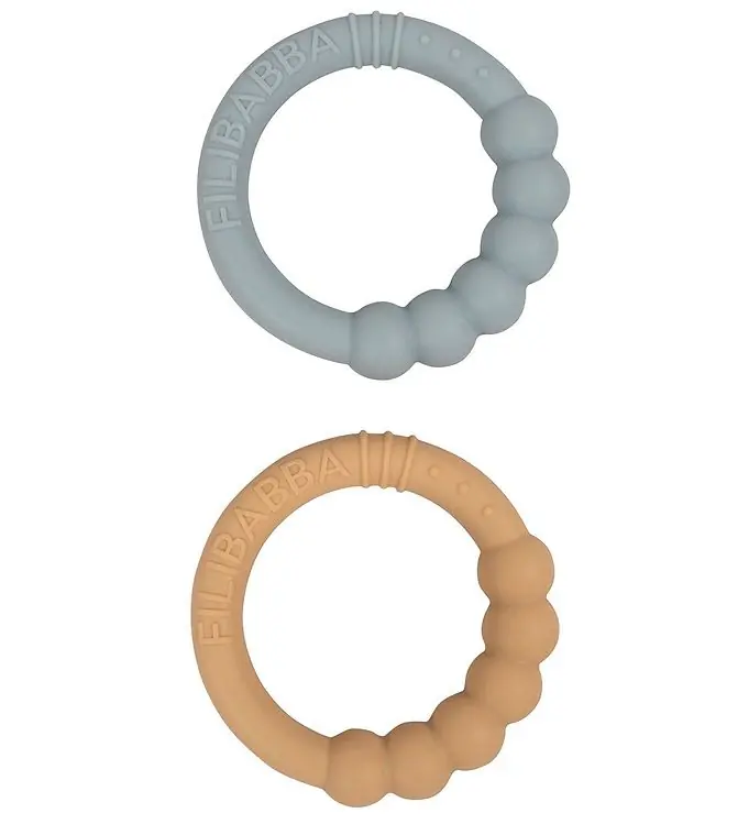 Filibabba Bijtring - 2-pack - Slib Green Shop Nu
