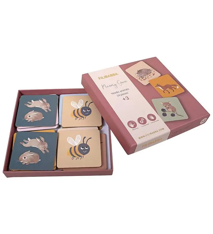 Seizoensaanbieding Filibabba Memory Spel - Noordse dieren