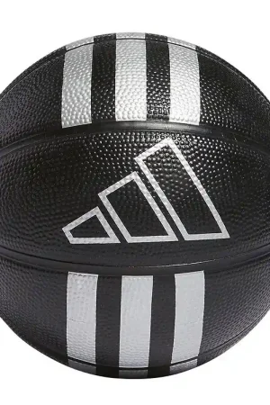 adidas Performance Basketbal - Maat 3 - Mini - Zwart/zilver Gecertificeerd