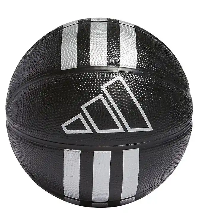 adidas Performance Basketbal - Maat 3 - Mini - Zwart/zilver Gecertificeerd