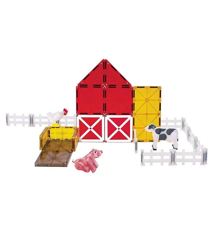 Magna-Tiles Magneetset - 25 Onderdelen - Farm Animals Populair