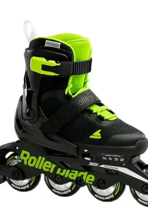 Rollerblade Rolschaatsen - Microblade - Zwart/Groen - Skeelers Beperkt Aanbod