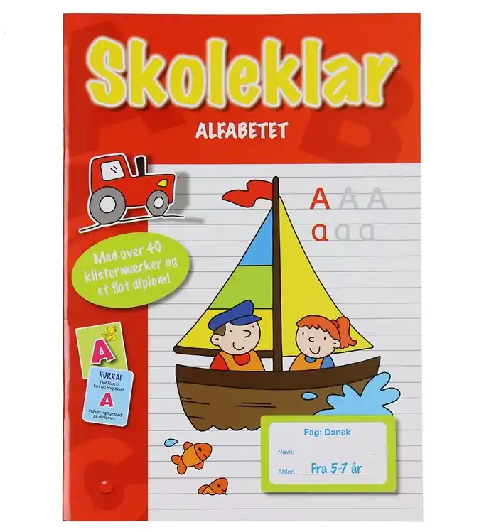 Hoge Kwaliteit Forlaget Bolden Boek - Klaar voor school: Het alfabet - Deens